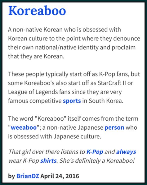 what is a koreaboo|koreaboo urban dictionary.